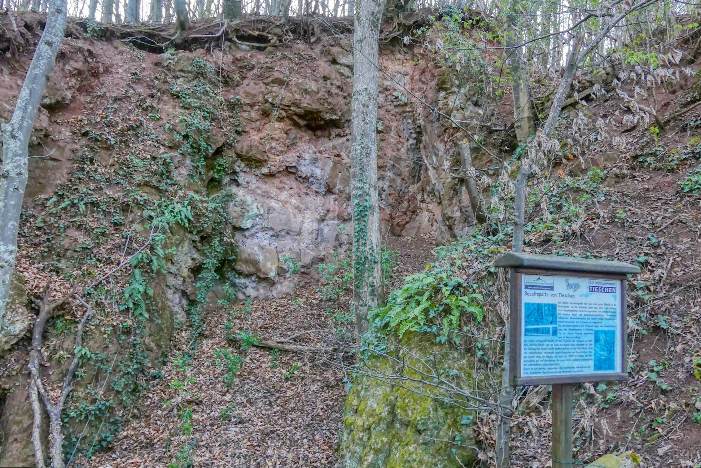 Zur Basaltspalte von Tieschen