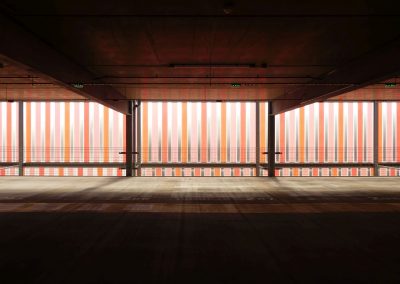 Parkhaus im Weltkulturerbe Wismar - fröhlich, ohne Kitsch und ungetarnt, dafür aber mit Aussicht