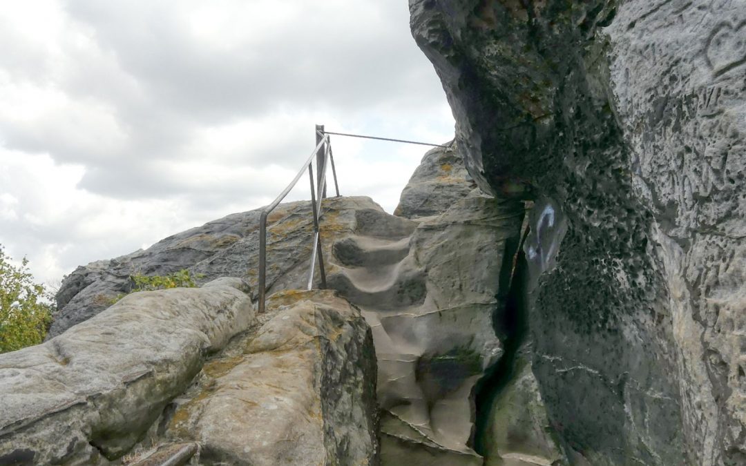 Schwieriger Aufstieg zum schönsten Blick auf Blankenburg