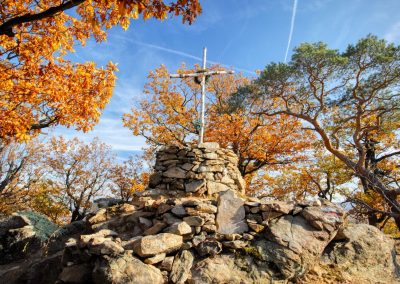 Lebendige Herbstfarben auf dem "Toten Berg" bei Rossatzbach