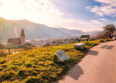 Der Panoramaweg Achleiten bei Weißenkirchen