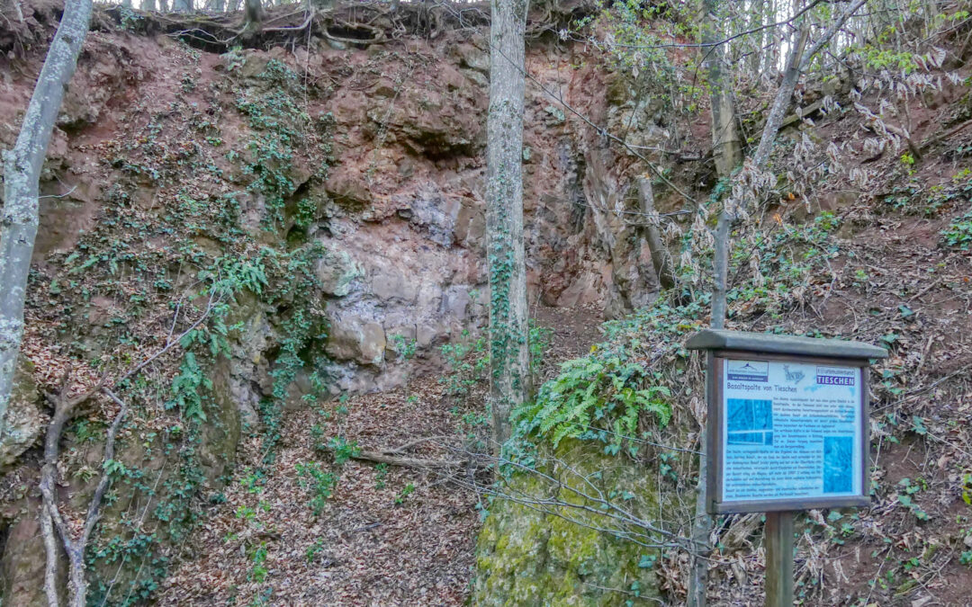 Zur Basaltspalte von Tieschen