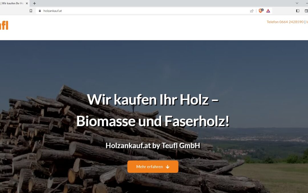 Website Holzankauf.at ist online!